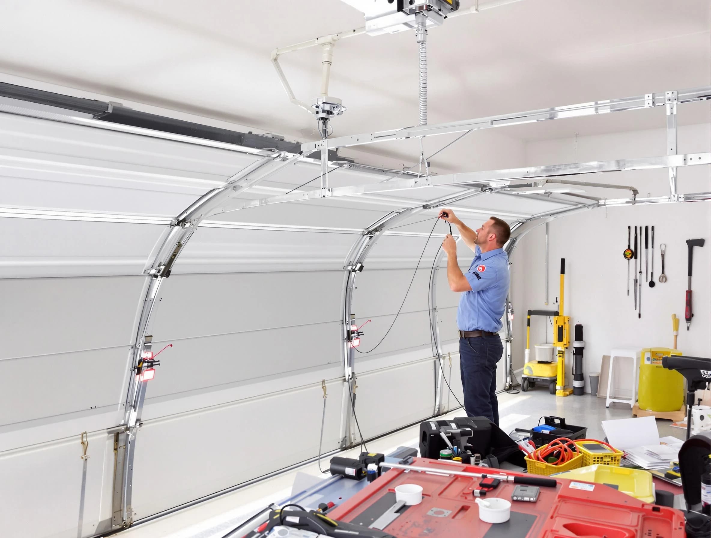 Garage door cable repair service by Mesa Garage Door Repair in Mesa