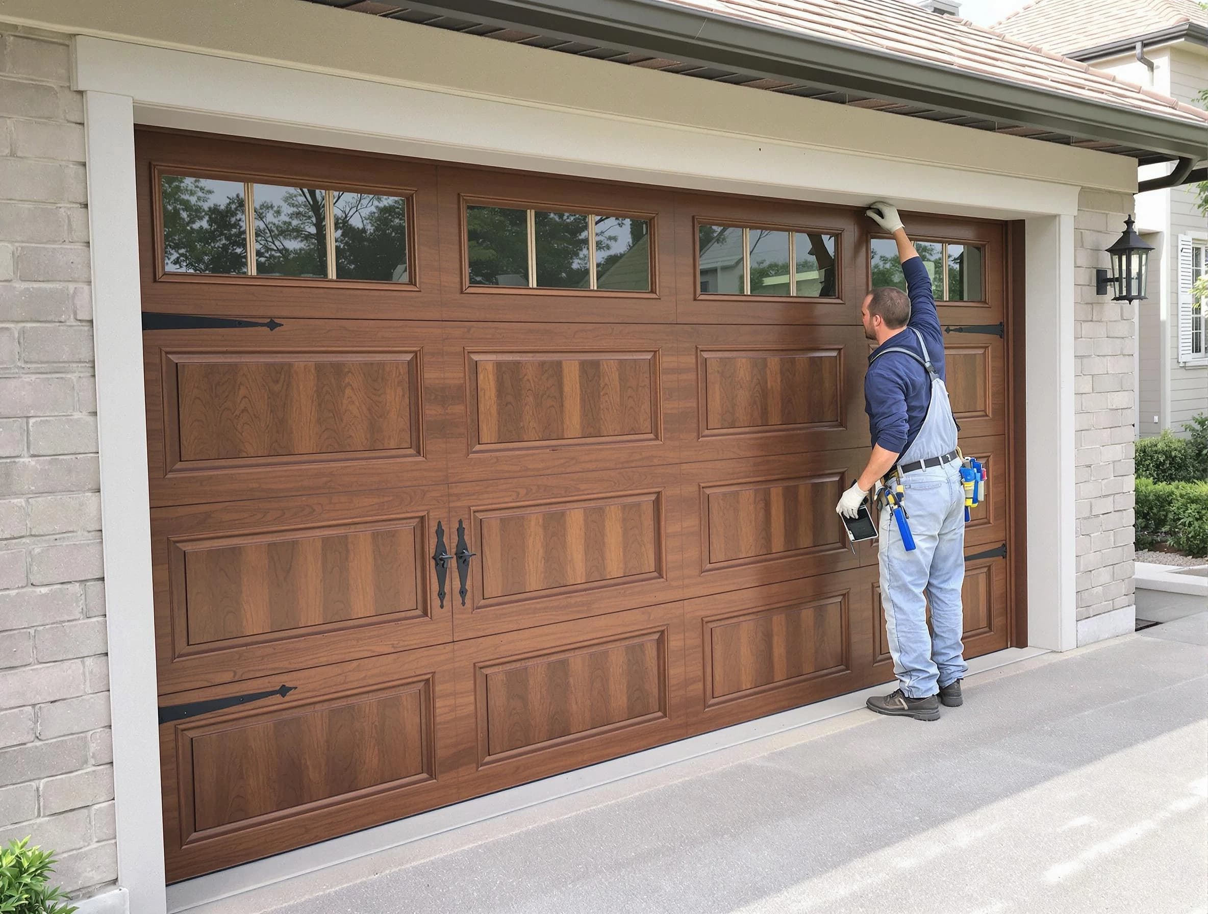 Custom garage door showcase by Mesa Garage Door Repair in Mesa