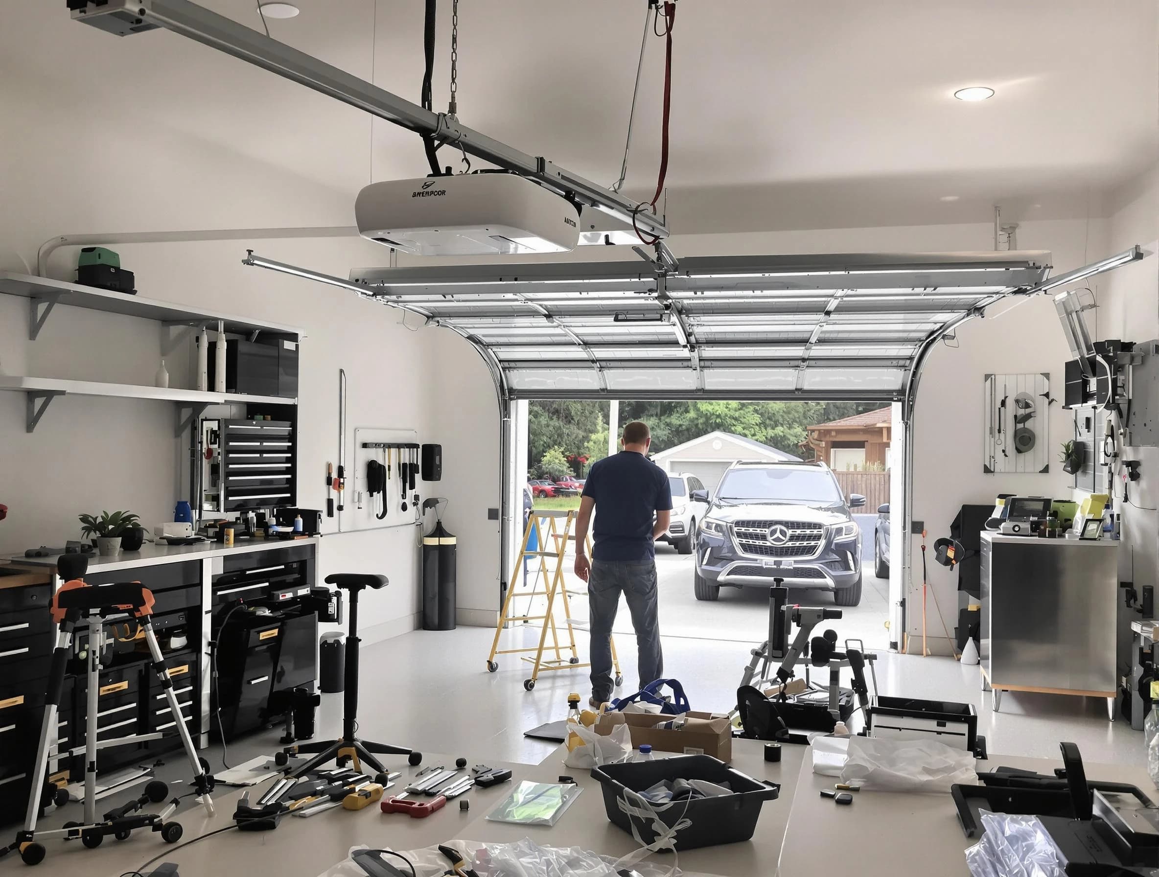 Garage door opener installation by Mesa Garage Door Repair in Mesa