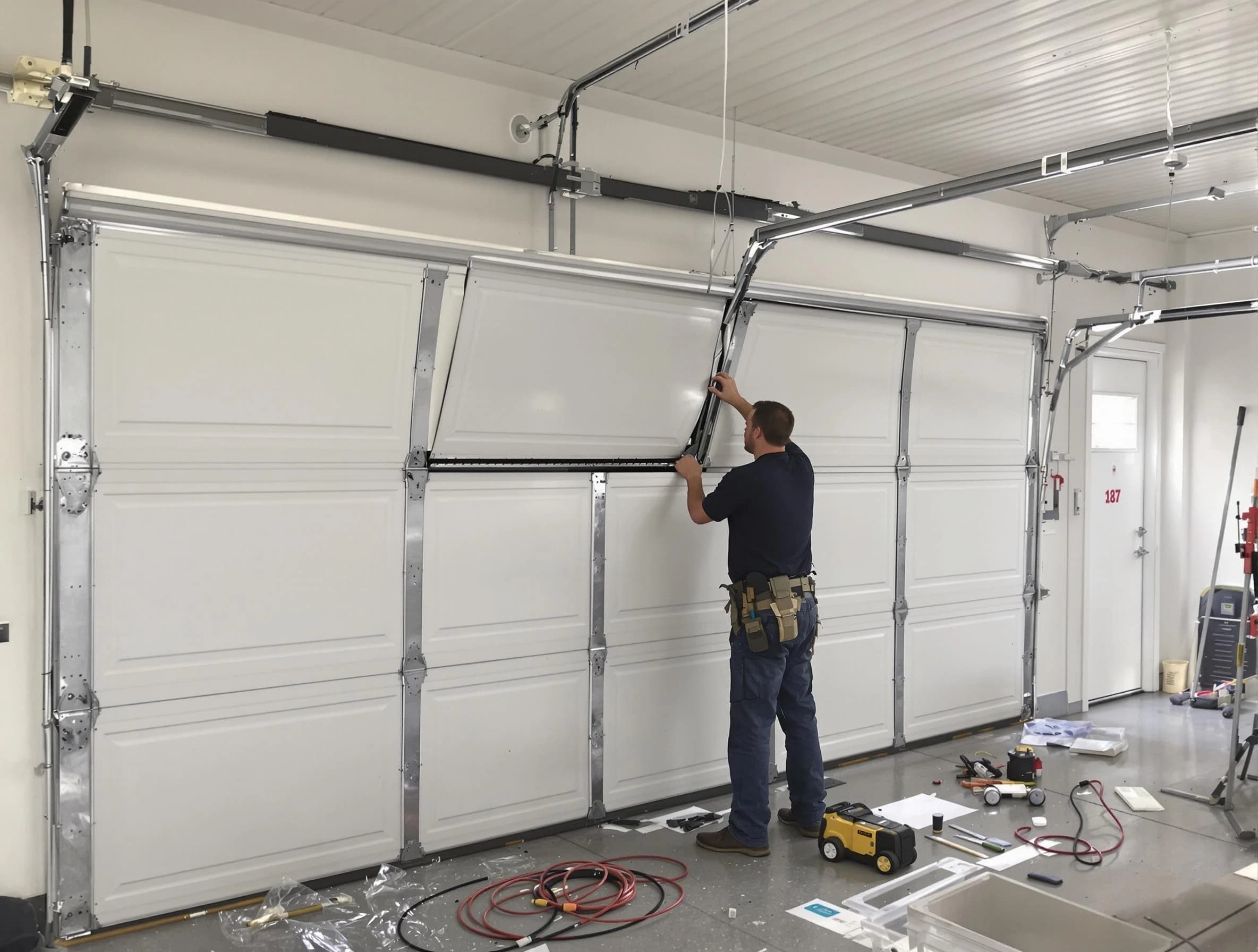 Garage Door Section Replacement in Mesa